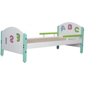 Toddler Bed ABC Multicolor