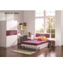 Magic-Magenta, Grey and White Twin Bed for kids