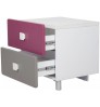 Magic Magenta and Grey Bedside Table