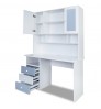 Felix White and Blue Study Table  for Kids
