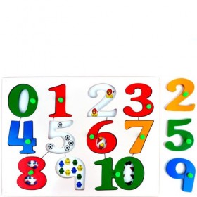 Little Genius AL15 Number Picture Tray Wooden Toy